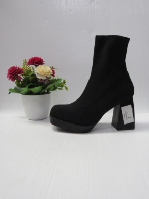 Botki damskie na obcasie (36-41) H8-230 BLACK