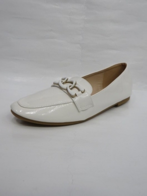 Mokasyny damskie na płaskim (36-41) 918-21 WHITE