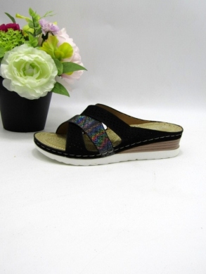 Klapki damskie na koturnie (36-41) N22-1061 BLACK