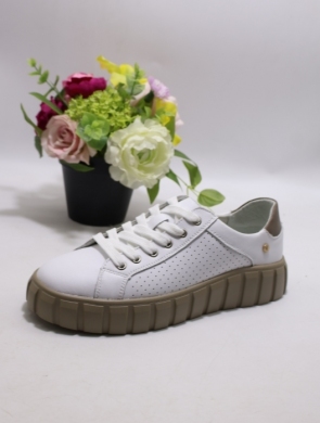 Buty sportowe damskie na płaskim (37-41) TH007 SKO WH/FANCO