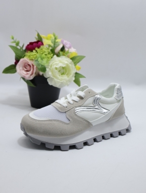 Buty sportowe damskie na płaskim (36-41) 23088 WHITE