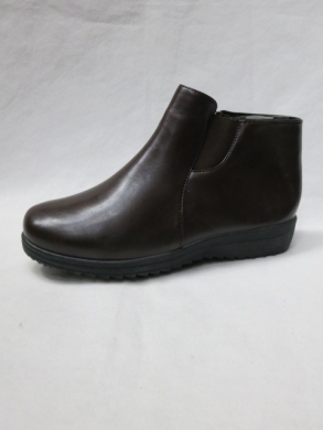 Botki damskie ocieplane na płaskim (37-42) XKAN-20 BROWN