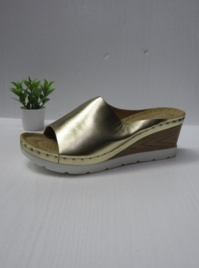 Klapki damskie na koturnie (36-41) N22-897 GOLD