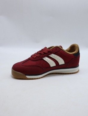 Buty sportowe damskie na płaskim (36-41) R93 WINE