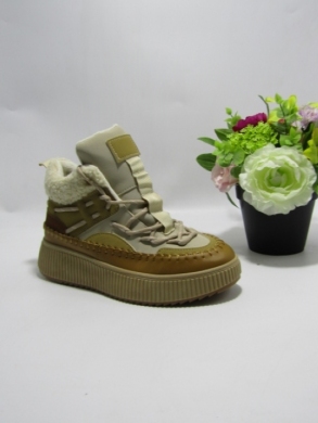 Buty sportowe damskie ocieplane (36-41) 24010 COFFE