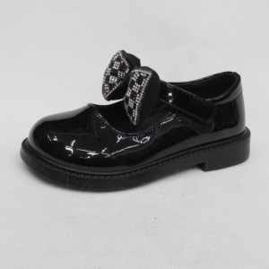 Półbuty dziewczęce (26-30) D132 BLACK