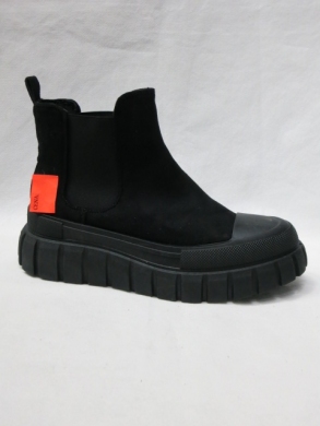 Botki damskie na płaskim (36-41) 8723 BLACK