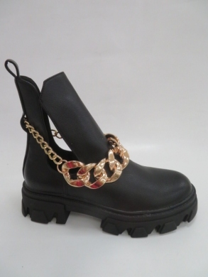 Botki damskie jesienne na płaskim (36-41) NC1226 BLACK