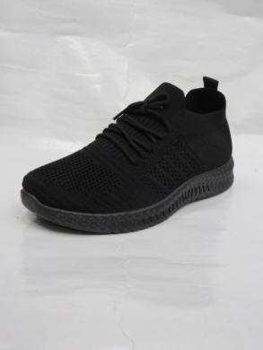 Buty sportowe damskie na płaskim (36-41) W065 BLACK