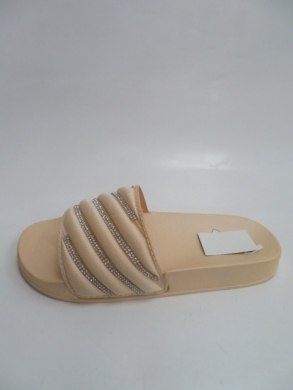 Klapki damskie na płaskim (36-41) S202 BEIGE