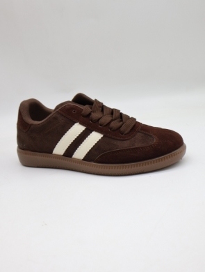 Buty sportowe damskie na płaskim (36-41) 77663-6 BROWN