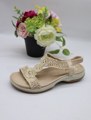 Sandały damskie na płaskim (36-41) R61 BEIGE