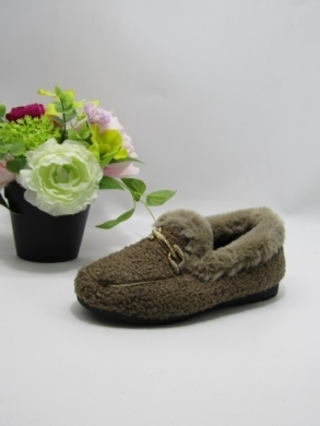 Półbuty damskie ocieplane na płaskim (36-41) GA8072-3 KHAKI