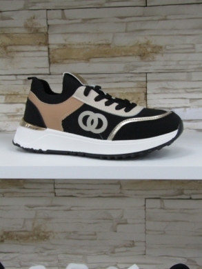 Buty sportowe damskie na płaskim (36-41) EV-403 BLACK