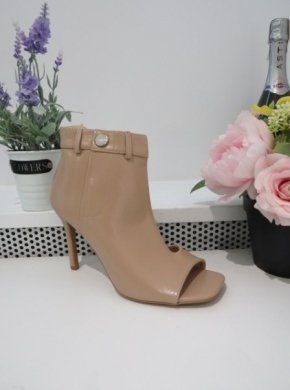 Sandały damskie na szpilce (36-41) 99-29 BEIGE