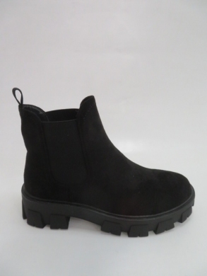 Botki damskie jesienne na płaskim (36-41) HBL-2 BLACK SUDE