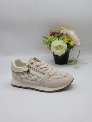Buty sportowe damskie na płaskim (36-41) EL-039 BEIGE