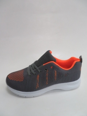 Buty sportowe damskie na płaskim (37-42) JX2115 GREY/ORANGE