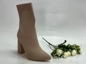 Kozaki damskie jesienne na obcasie (36-41) JRX2108 KHAKI