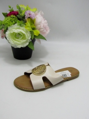 Klapki damskie na płaskim (36-41) SU012 BEIGE