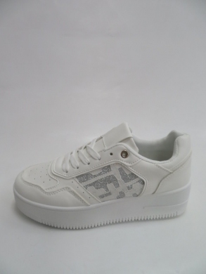 Buty sportowe damskie na płaskim (36-41) B501 WHITE