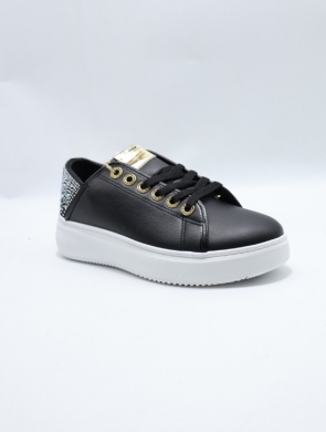 Buty sportowe damskie na płaskim (36-41) HSD-9482-1 BLACK