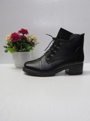 Botki damskie ocieplane na obcasie (36-41) E063 BLACK