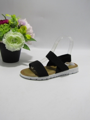 Sandały damskie na płaskim (36-41) 9696 BLACK
