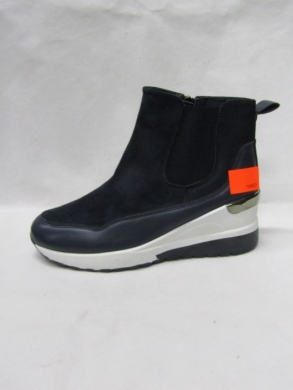 Botki damskie ocieplane na koturnie (36-41) JH-B001 BLUE