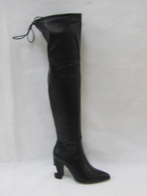 Kozaki damskie na obcasie (36-41) 9366 BLACK
