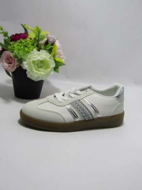 Buty sportowe damskie na płaskim (36-41) XLL-12190 WHITE
