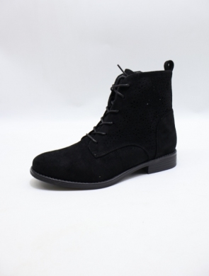 Botki damskie na płaskim (36-41) H202-1 BLACK