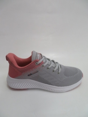 Buty sportowe damskie na płaskim (36-41) LXC 8384-S LGREY/PINK