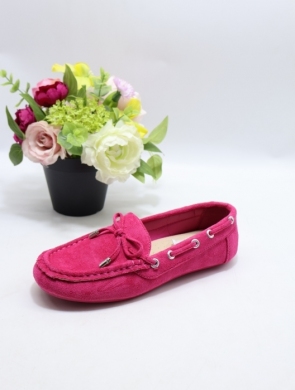 Mokasyny damskie na płaskim (36-41) K99233 FUSHIA