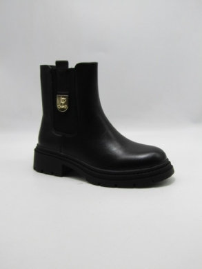 Botki damskie ocieplane na płaskim (36-41) M785 BLACK