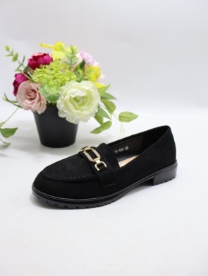 Mokasyny damskie na płaskim (36-41) FB528 BLACK