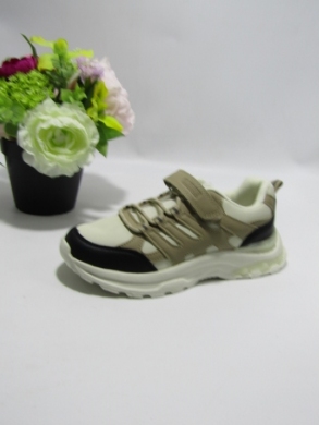 Buty sportowe chłopięce (32-37) EC299 KHAKI/BLACK
