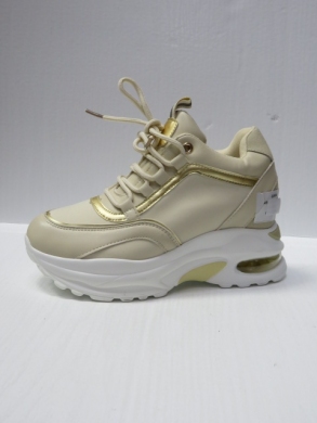 Buty sportowe damskie na koturnie (36-41) ABO-1035 BEIGE