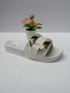 Klapki damskie na płaskim (36-41) BL55027 WHITE