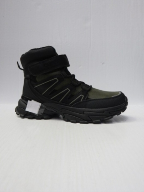 Botki chłopięce ocieplane (32-37) HC387 GREEN/BLACK