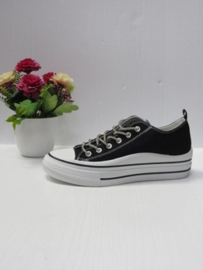Trampki damskie na płaskim (36-41) BB118 BLACK