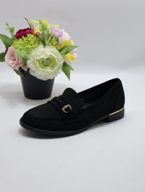 Mokasyny damskie na płaskim (36-41) H8-516 BLACK