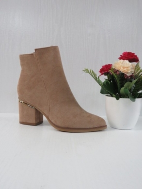 Botki damskie na obcasie (36-41) 78809-03 KHAKI