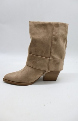 Botki damskie na obcasie (36-41) BM237 KHAKI