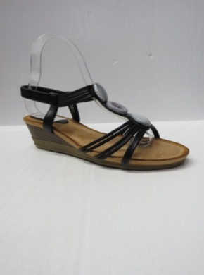 Sandały damskie na koturnie (36-41) 102 BLACK