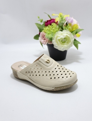 Klapki damskie na koturnie (36-41) J6-10 BEIGE