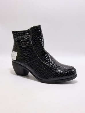 Botki damskie ocieplane na obcasie (36-41) NZ06 BLACK