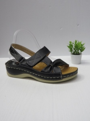 Sandały damskie na koturnie (36-43) 12699 BLACK