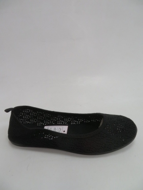 Baleriny damskie na płaskim (36-41) 19036 BLACK