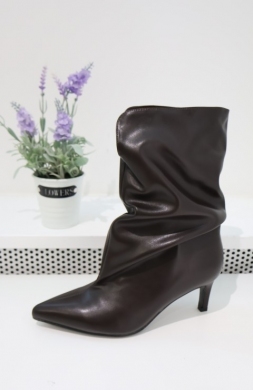 Botki damskie na szpilce (36-41) RXJ316 MAROON